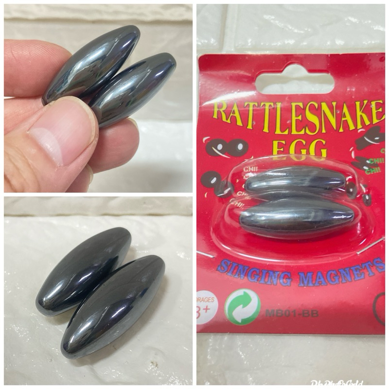 แม่เหล็กของเล่น Rattlesnake egg แม่เหล็กคู่ ขนาดความยาว3cm.