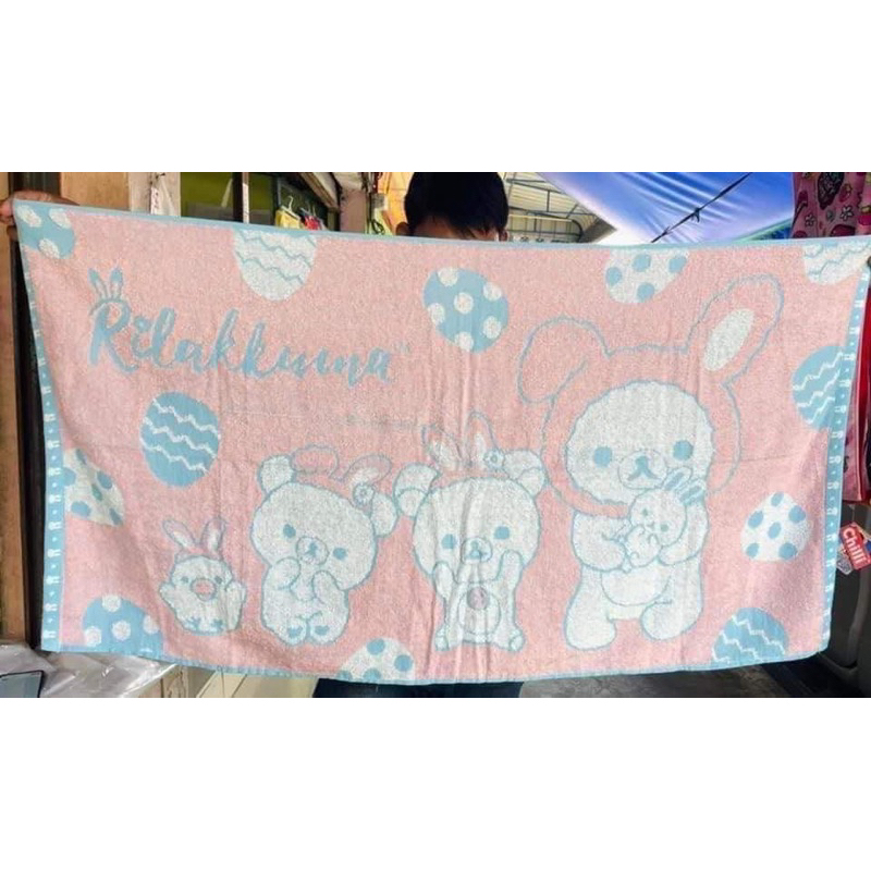 ผ้าเช็ดตัวทอลายหลุดคิวซี 24“48นิ้ว พร้อมส่ง