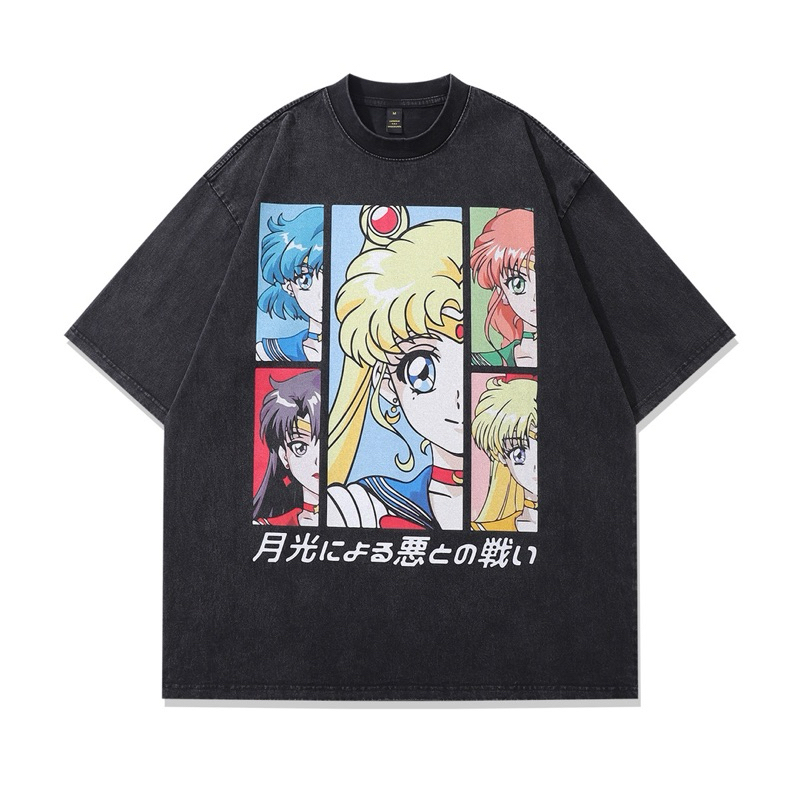 [พร้อมส่ง] Spenzer.street | Sailor moon ss2 โอเวอร์ไซส์ เสื้อผ้าสตรีท เนื้อผ้าดี ทันกระแส unisex 2024 ขายดี