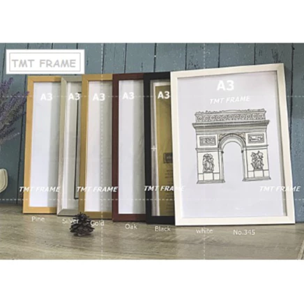 กรอบรูป มินิมอล ใส่รูปภาพขนาด A3(29.7x42cm),12x16",12x18",10x14",10x15",11x14”,12x12" +พร้อมกระจกใส^^ใส่ใบประกาศนียบัตร