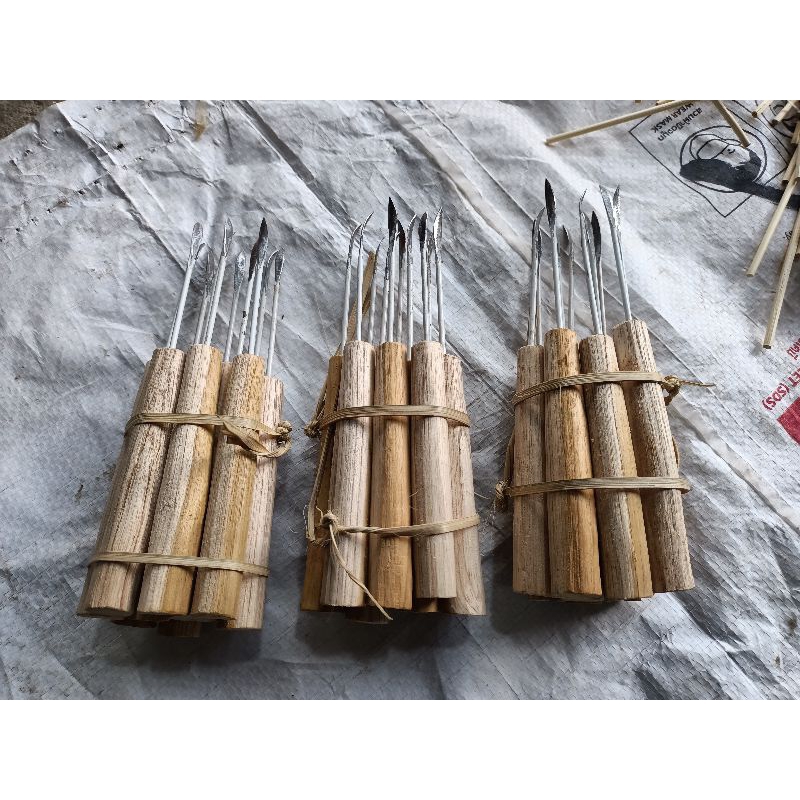 เหล็กแหลม 1 อัน  อุปกรณ์สานตะกร้า แข็งแรง ใช้งานง่าย - รูปที่ 2