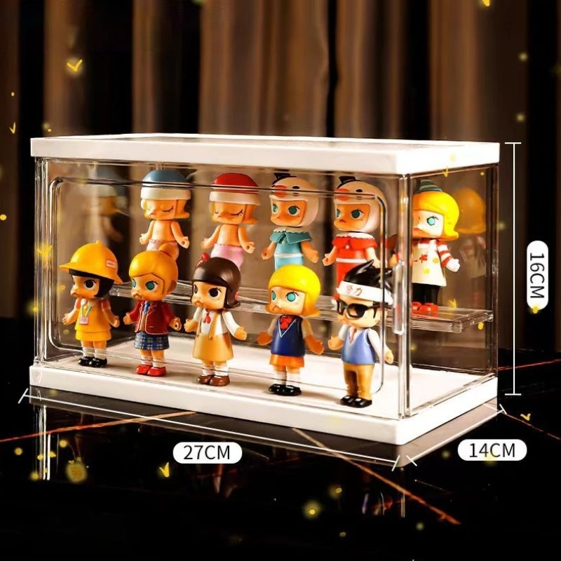 ชั้นวางโมเดล ตู้อะคริลิคใส กล่องเก็บ Art Toy พร้อมส่ง