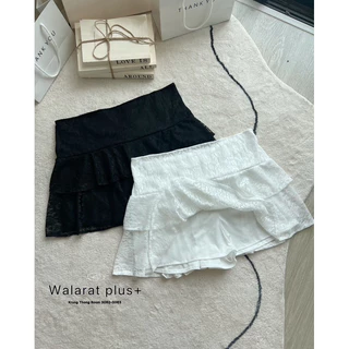 ✅เข้าเพิ่ม พร้อมส่งค่า/WP/กระโปรงสาวอวบ ลูกไม้ แต่งระบาย ซับในกางเกง #กระโปรงไซส์ใหญ่ สาว อ้วน พลัสไซส์