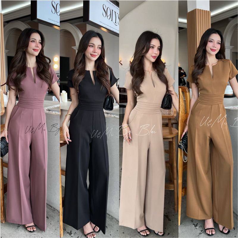 CLAIR jumpsuit ขากระบอก