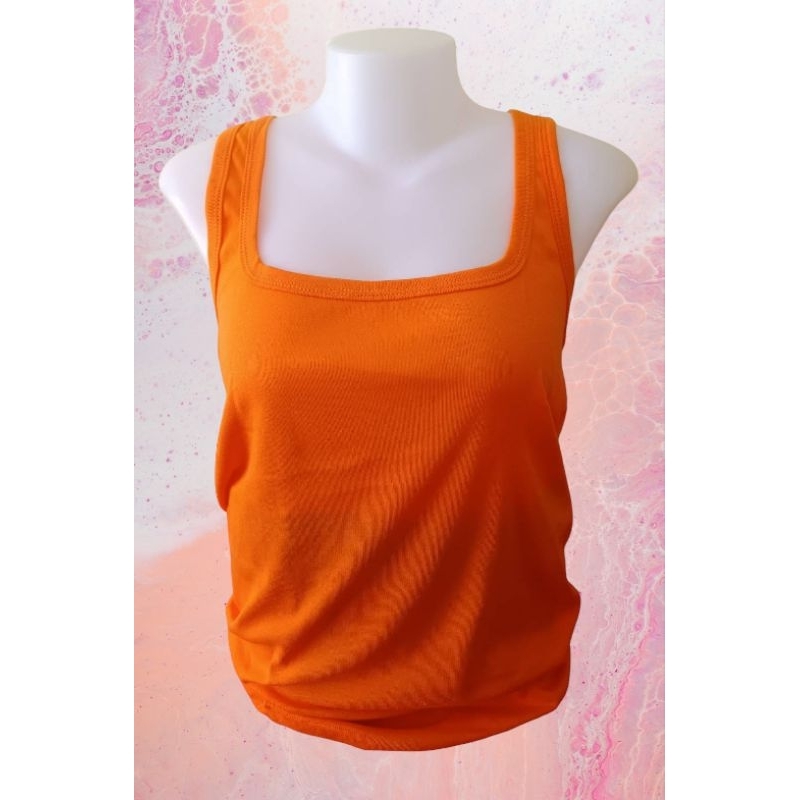 เสื้อกล้าม เสื้อสายเดี่ยว สำหรับสาวไซด์อ้วนใหญ่  บิ๊กไซด์( จัมโบ้พิเศษ ) ใหญ่มาก  ใส่สบาย คลายร้อน ไม่อึดอัด สีไม่ตก