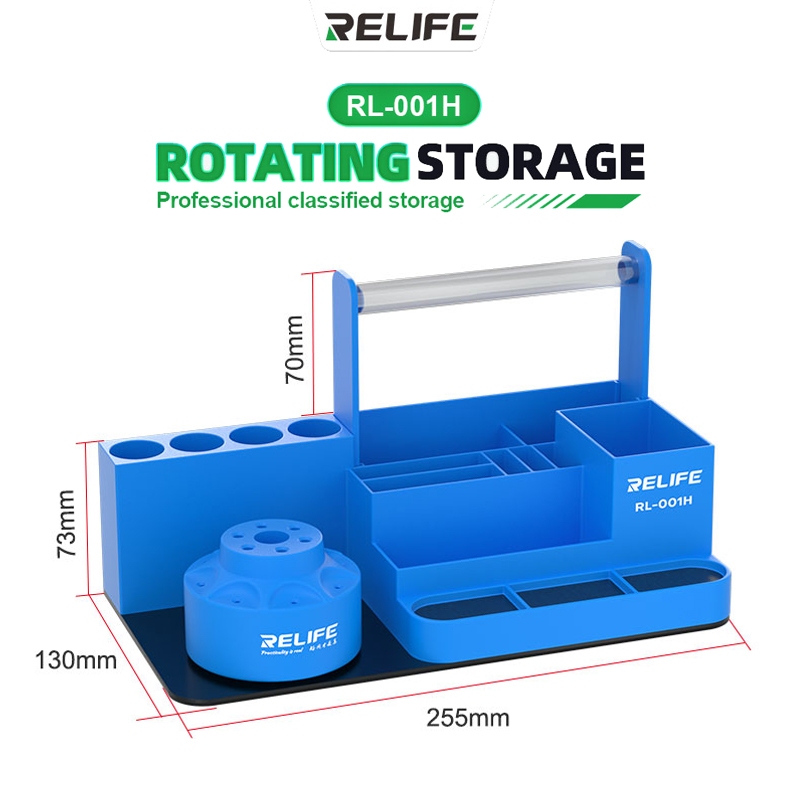 กล่องเก็บมัลติฟังก์ชั่นซ่อมโทรศัพท์มือถือ หมุนได้ ที่เก็บเครื่องมือ Relife RL-001H ROTATABLE MULTIFU