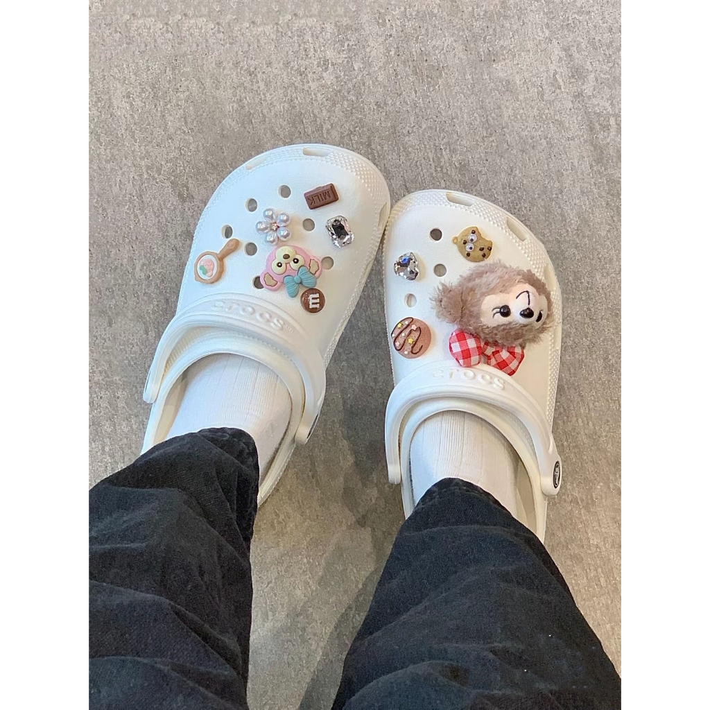 （C.RO แท้ 100%）Cross Classic Clog ผู้หญิงกลางแจ้งรองเท้าแตะคลาสสิก