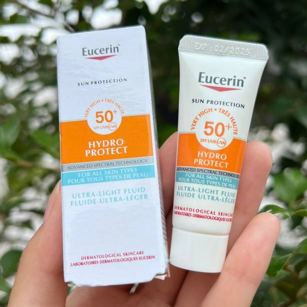 Eucerin Sun Hydro Protect Ultra Light Fluid SPF50+ 5ml. ขนาดทดลอง ฉลากไทย ของแท้