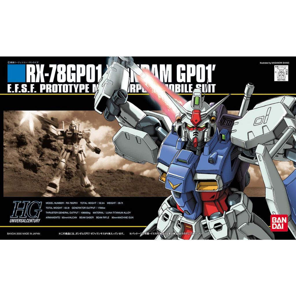 [พร้อมส่ง] HG 1/144 RX-78GP01 Gundam GP01 BANDAI