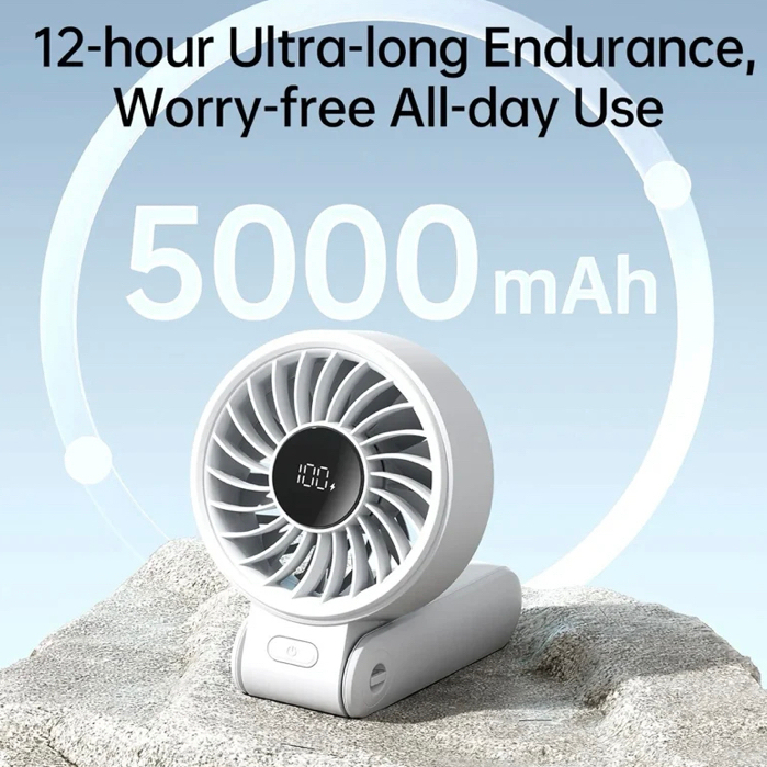 JISULIFE พัดลมมือถือ รุ่น Life 7 ความจุแบตเตอรี่ 5,000 mAH l iStudio By Copperwired ราคา ถูกที่สุด ดีลบีเคเค แกลเลอรีภาพที่ 3