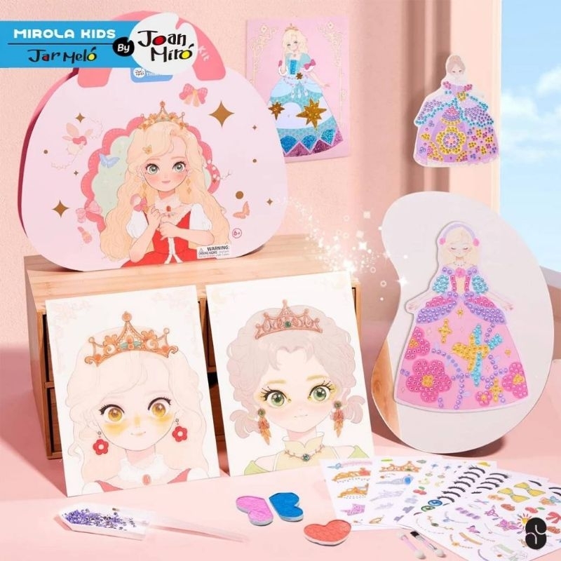 เซตสมุดกิจกรรมแบบพกพา 4 in 1 Princess Glam Magic Kit เหมาะสำหรับเด็ก 4-6 ขวบขึ้นไป : MIROLA KIDS by JOAN MIRO