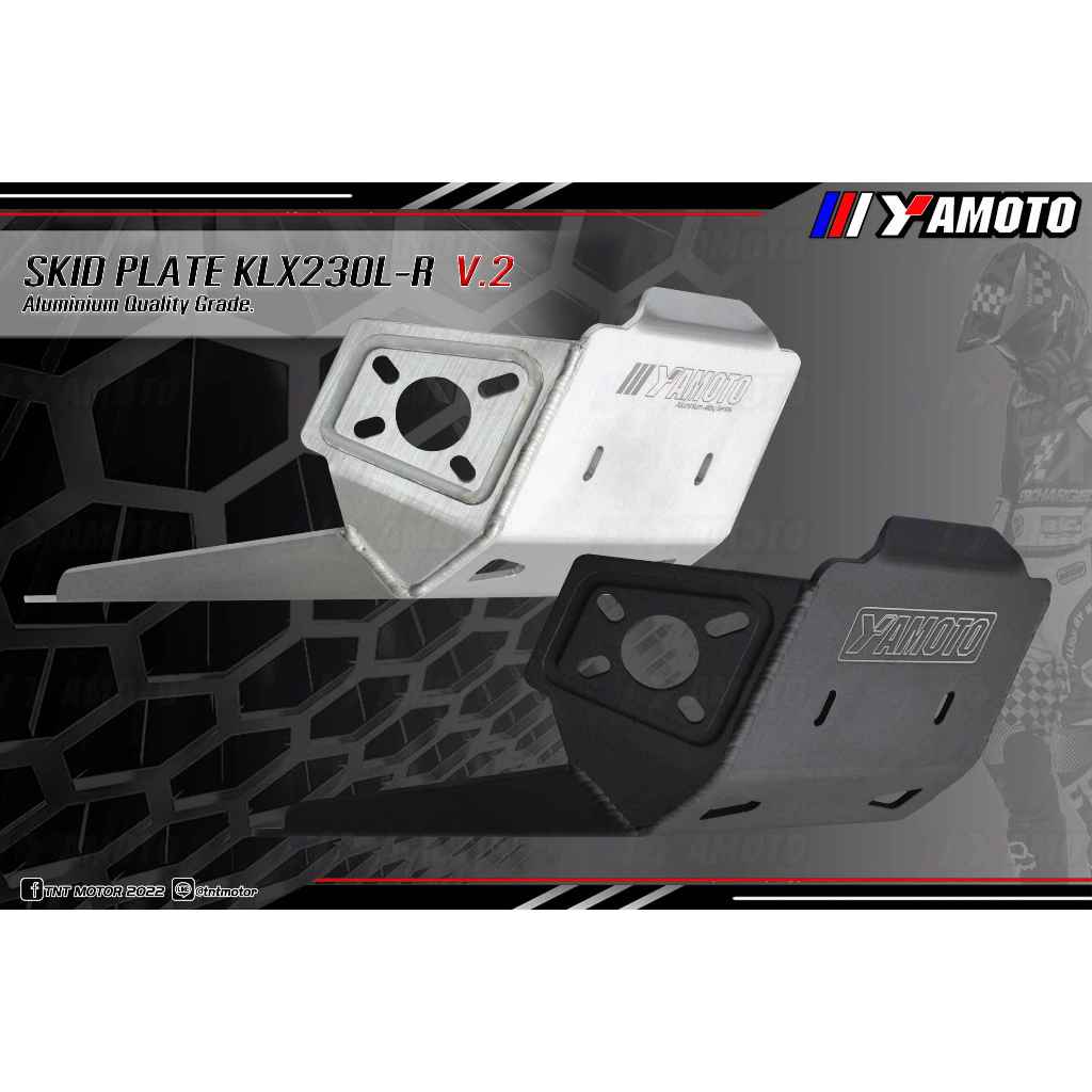 การ์ดแคร้งKLX230L/R V.2 อลูมิเนียมความหนา 4mm.(สินค้าพร้อมส่ง)