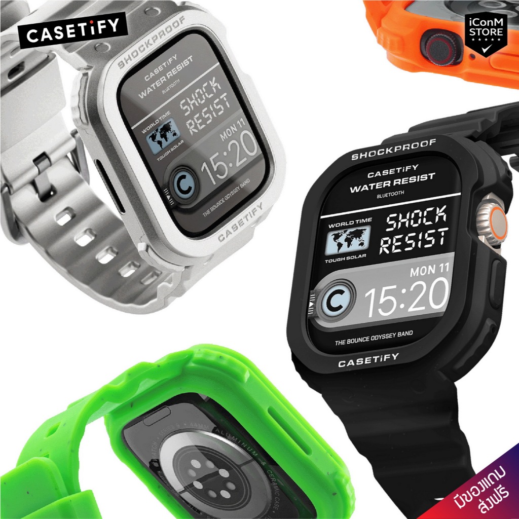[Pre-Order/พร้อมส่ง] CASETiFY - The Bounce Odyssey สายนาฬิกาสำหรับ Apple Watch Ultra2, Ultra, 4-9, SE, SE2 Series