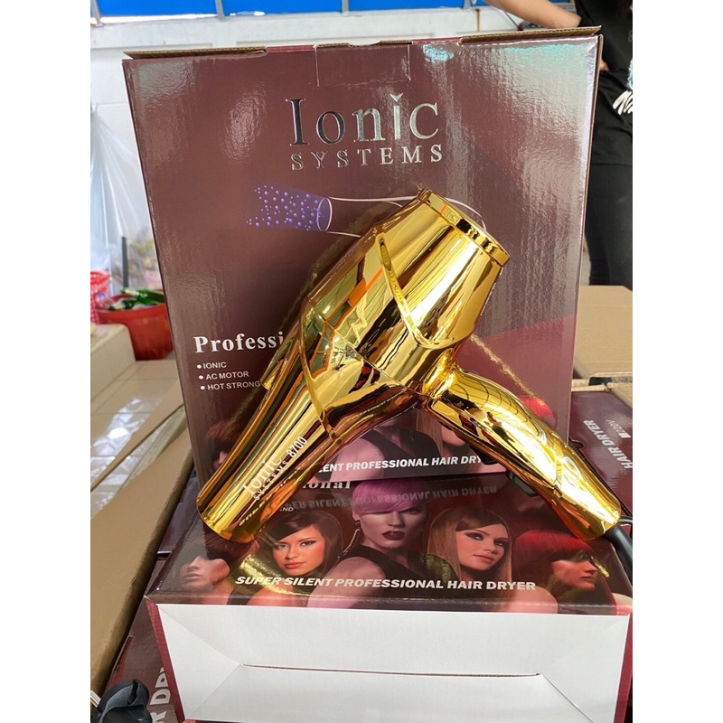 ไดร์ทอง IONIC รุ่นIonic 8700 ลมแรง น้ำหนักเบา จับถนัดมือ