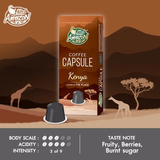 Café Amazon คาเฟ่ อเมซอน กาแฟแคปซูล เคนย่า 1 กล่อง บรรจุ 10 แคปซูล