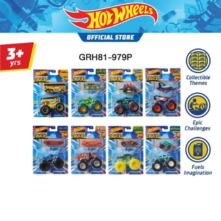 Hot Wheels Monster Trucks Die-cast Truck + Car มอนสเตอร์ทรัคส์รถเหล็ก+รถเล็ก GRH81 979P TH