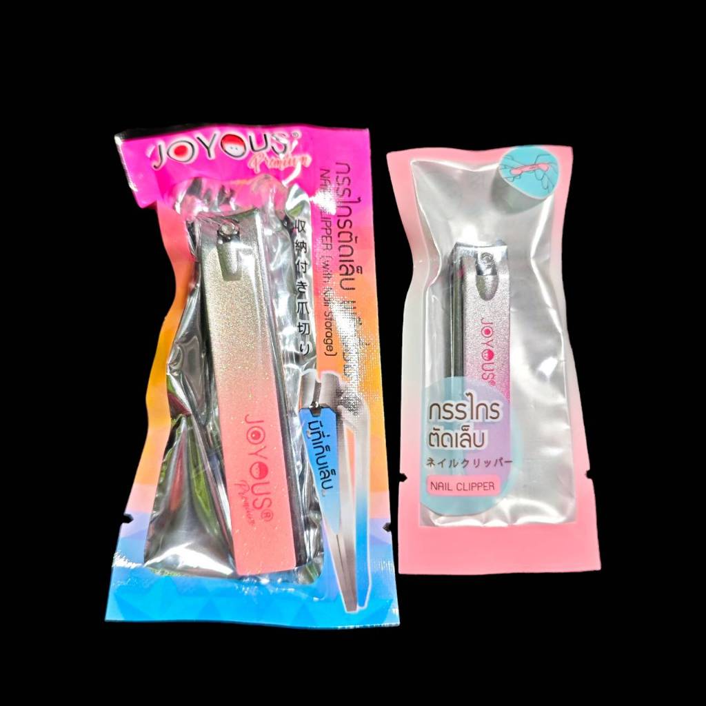 (คละสี)✨กรรไกรตัดเล็บ  Joy us สแตนเลสอย่างดี Nail Clipper มี2ขนาดให้เลือก