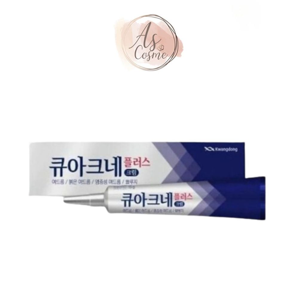 ( แท้ / พร้อมส่ง )Kwangdong Q Acne Plus Cream แต้มสิวเกาหลี 15g