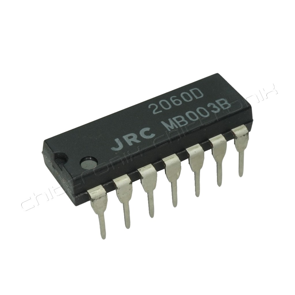 NJM2060D IC OpAmp แบบ DIP 14 ขา ยี่ห้อ JRC ของแท้