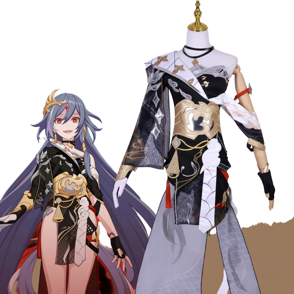 ชุด Fuhua COs พังทลายลง 3 กฎของ Huahua คอสเพลย์ Binary Game Fuhua Set