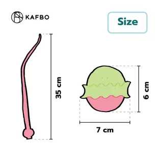 KAFBO K-Monster Smart cat toy ของเล่นแมวอัตโนมัติ เหมือนไล่ล่ามอนสเตอร์ หัวขนนก หัวหางยางซิลิโคนเปลี่ยนได้