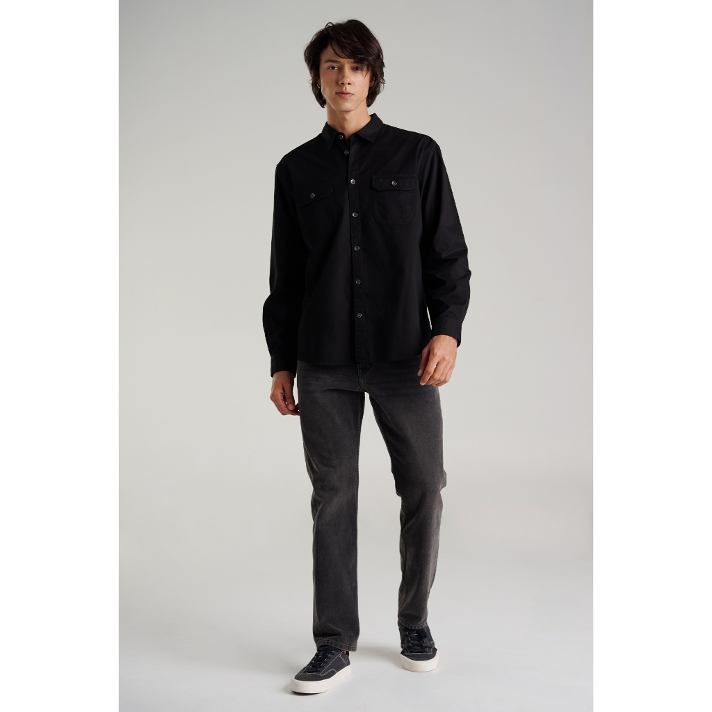 Mc jeans เสื้อเชิ้ตผู้ชายทรงเรกูลาร์ (Regular) MSLZ201