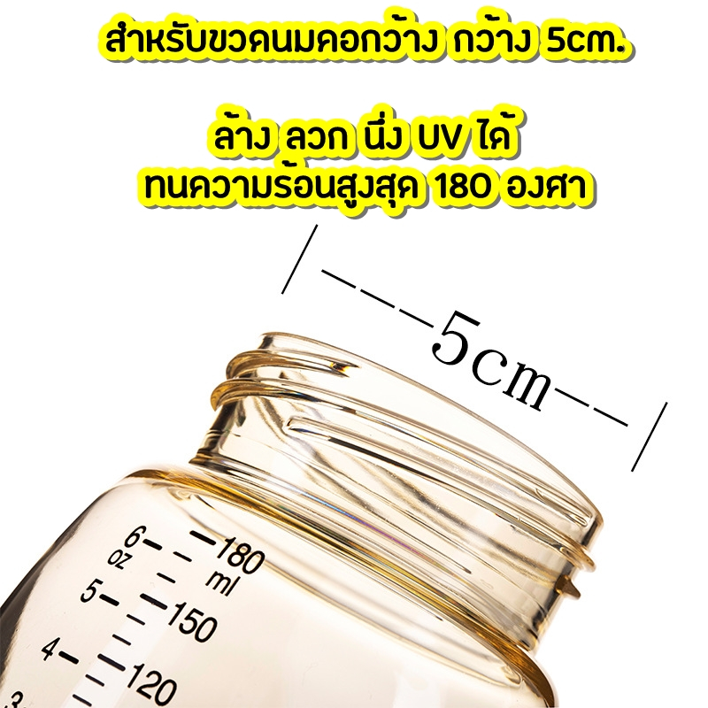 ฝาปิดขวดนมคอกว้าง พร้อมแผ่นยางกันรั่ว และ ชุดปิดขวดนมพร้อมจุกนม S+ฝาครอบ Youha