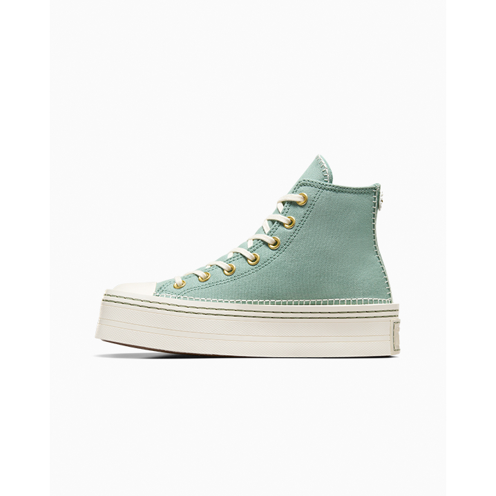 CONVERSE รองเท้าผ้าใบ รุ่น CTAS MODERN LIFT STITCH SICH HI GREEN A07547CF_U4GNXX