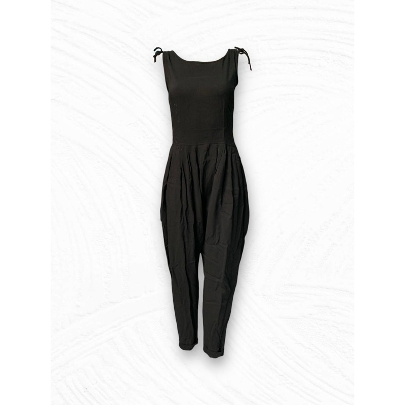 Destijl ชุดจั๊มสูทขายาว ( DS160 ) สีดำ ผ้าบาง มือหนึ่ง🔥