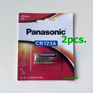 ถ่าน2ก้อน Panasonic CR123A ถ่านลิเที่ยม สำหรับ กล้อง ไฟฉาย Surefire ของแท้ Lithium Battery 3V CR123
