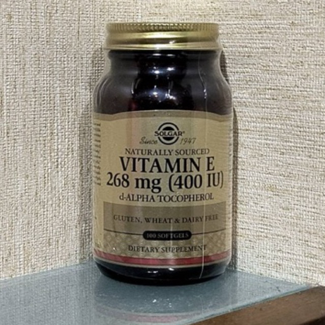 (((พร้อมส่ง))) Solgar Vitamin E (400 IU) 100 Softgels