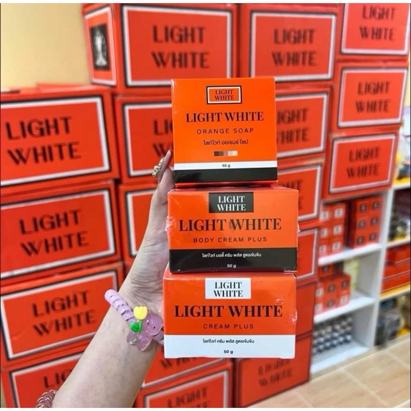 ครีมไลท์ไวท์ Light White body cream 50g (ของแท้100%)