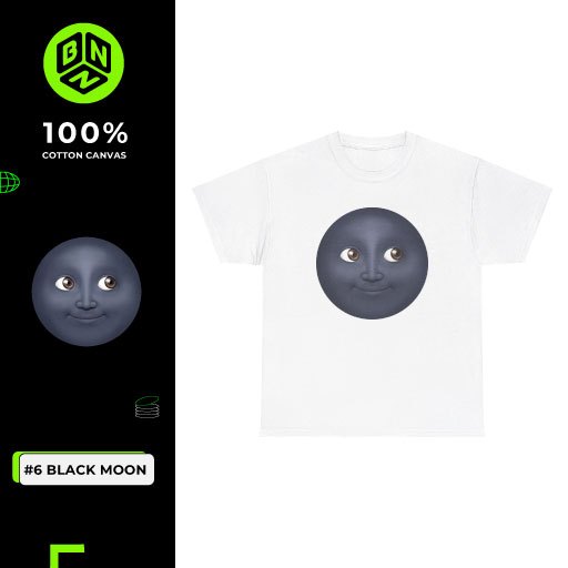 Black moon - Unisex Heavy Cotton Tee