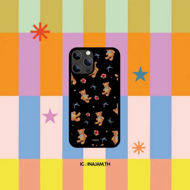 เคสไอโฟนลายน้องหมีแบรนด์ inajam Collection Jelly Bear