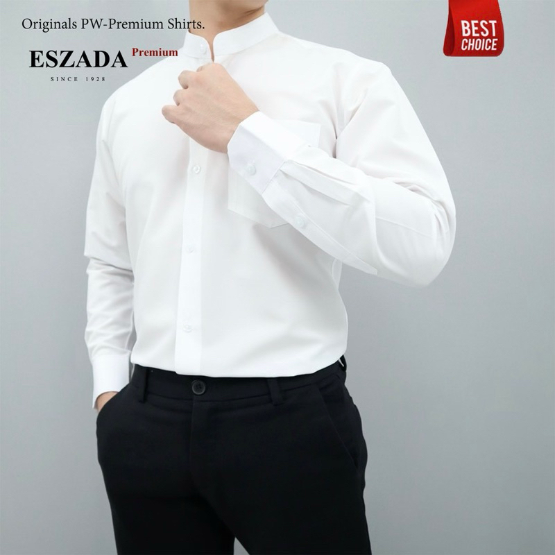 เสื้อเชี้ตแขนยาวคอจีนผ้าพีดับเบิ้ลยูพีเมียม (SL16) The Original PW-Premium Shirts Limited Edition A+
