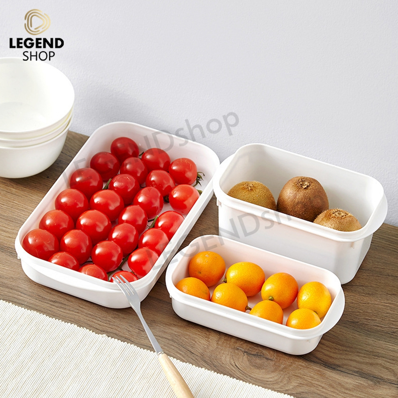 กล่องเก็บอาหาร กล่องใส่อาหาร กล่องถนอมอาหาร แบบพกพา ทนความร้อน เข้าไมโครเวฟได้ สําหรับใส่อาหารสดในตู้เย็น - รูปที่ 3