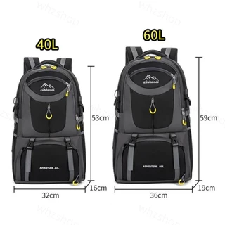 กระเป๋าเป้สะพายหลัง C40L C60L กระเป๋าเดินทางWaterproof Outdoor Backpack สำหรับผู้ชายและผู้หญิง