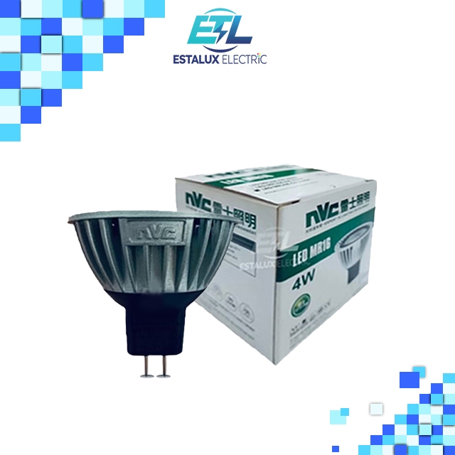 NVC หลอดไฟ LED MR16 4W/6500K