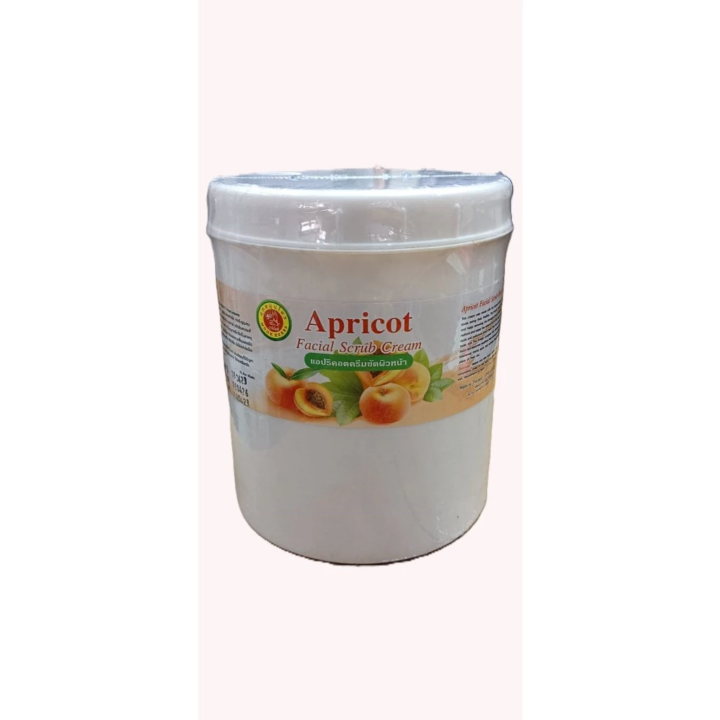ครีมขัดผิว มุกสมุนไพร สปา ครีมขัดหน้า,นวดหน้า,ล้างหน้า,ครีมขัดผิวกาย Apricot ชนิดหยาบ 950กรัม