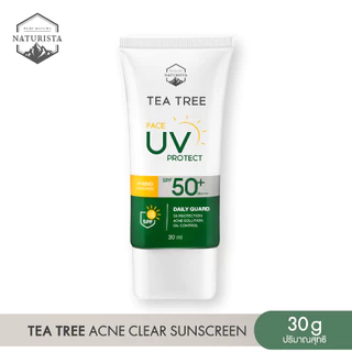 Naturista ครีมกันแดดทีทรี ปกป้องผิว ลดสิว คุมมัน Tea Tree Acne Clear Face Sunscreen SPF50+ PA++++