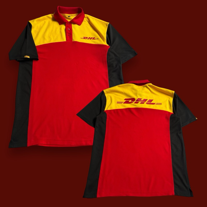เสื้อคอปกผ้ากีฬา DHL มือสอง