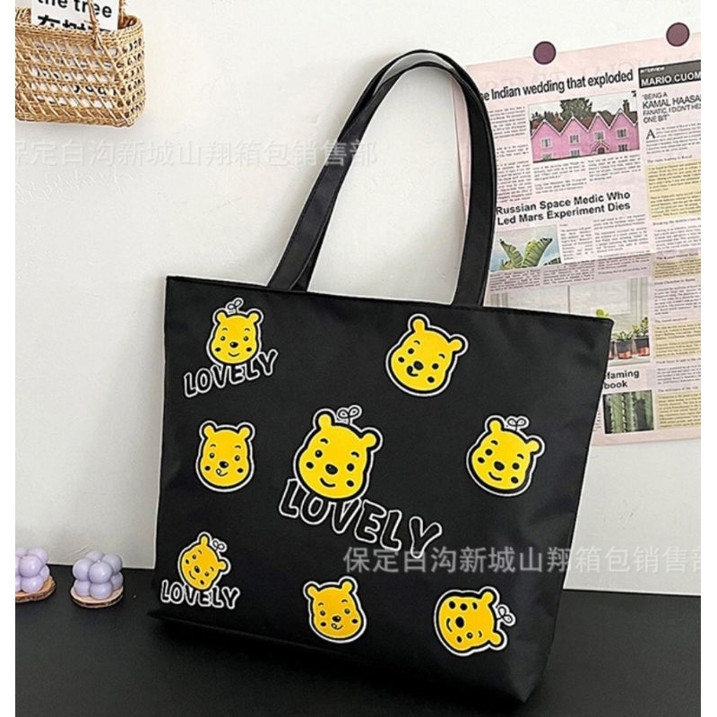 กระเป๋าแฟชั่นไตล์มินมอล์ สวยทันสมัย ทนมาก มีซิบมีซับ ขนาด 42×29×9cm. - รูปที่ 6