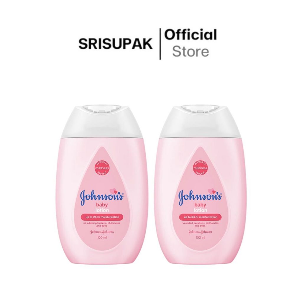 (1แถม1) Johnsons Baby Lotion 100ml จอห์นสัน เบบี้ โลชั่น ผิวเนียนนุ่ม ชุ่มชื้น 24 ชั่วโมง.