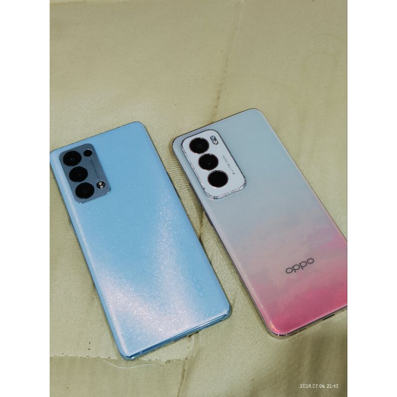 Oppo reno6pro 12+256gb มือสอง ไม่มีอุปกรณ์ สีฟ้า