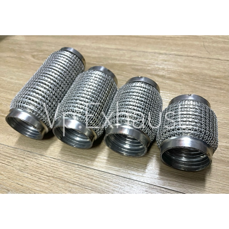 ข้ออ่อนท่อไอเสียสแตนเลส(304) ข้ออ่อนท่อไอเสียรถยุโรป ขนาด2.5“x4"/2.5"x5"/2.5"x6"/2.5"x8"