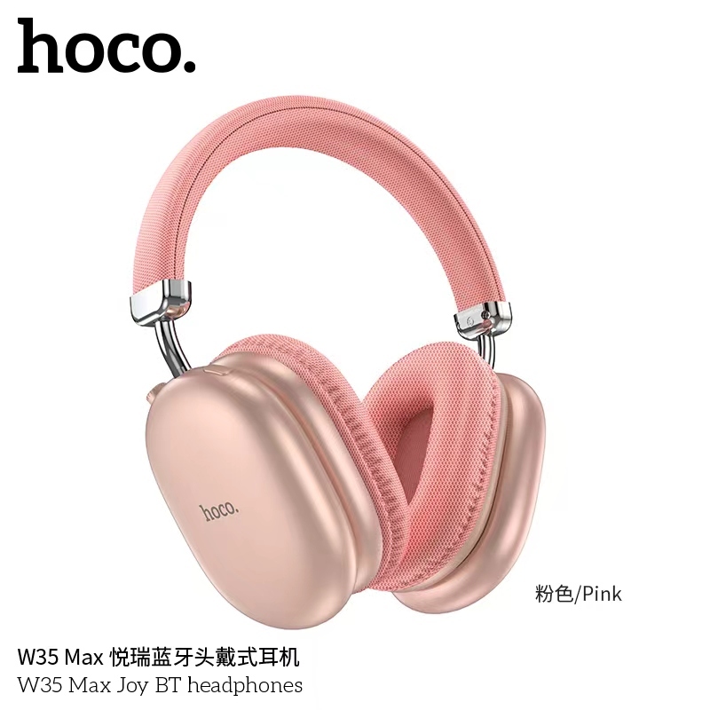 HOCO W35 Max หูฟังบลูทูธแบบครอบหู BT 5.3 Wireless Headphones มีไมโครโฟน ใช้งานได้นานยิ่ืงขึ้น  รองรับ Aux 3.5mm./TF card
