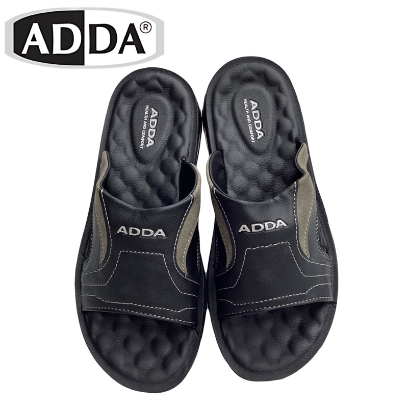 รองเท้าแอดด้า รุ่น 73802-M1 รองเท้าสวมหนัง พื้นPU แฟชั่นเหมาะสำหรับผู้ชาย