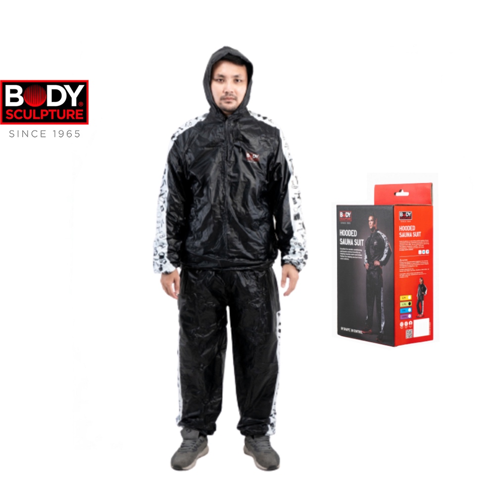 Body Sculpture BJ-012 ชุดซาวน่า สำหรับออกกำลังกาย รุ่น  มีไซน์แจ้งในตัวเลือก Hooded Sauna Suit