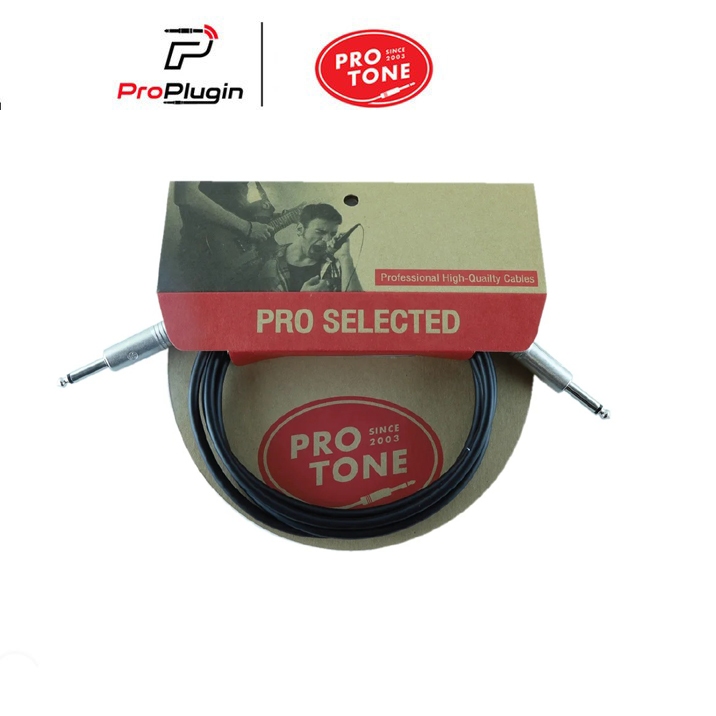 Protone Pro TS-TS (mono jack cable) สายเเจ็คกีต้าร์ สายแจ๊คโมโน 6.3 mm. สายสำเร็จรูป (ProPlugin)