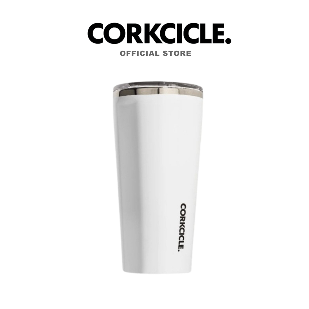 Corkcicle กระบอกน้ำ 16 oz (475 ml) Tumbler | White ขาว | Keeps Cold เก็บเย็น 9hrs | แก้วพกพา ขวดน้ําพกพา